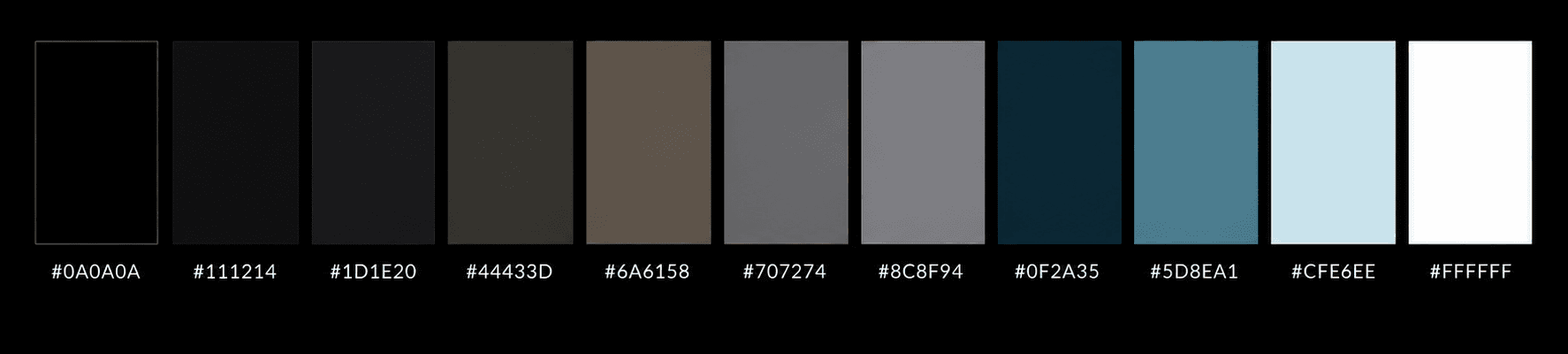 OVUM prototype color palette